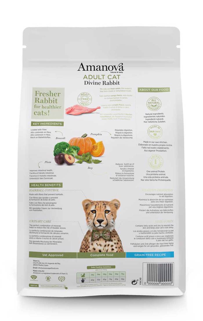 AMANOVA XIRA TROFI GTAS ADULT CAT DIVINE RABBIT 1.5KG